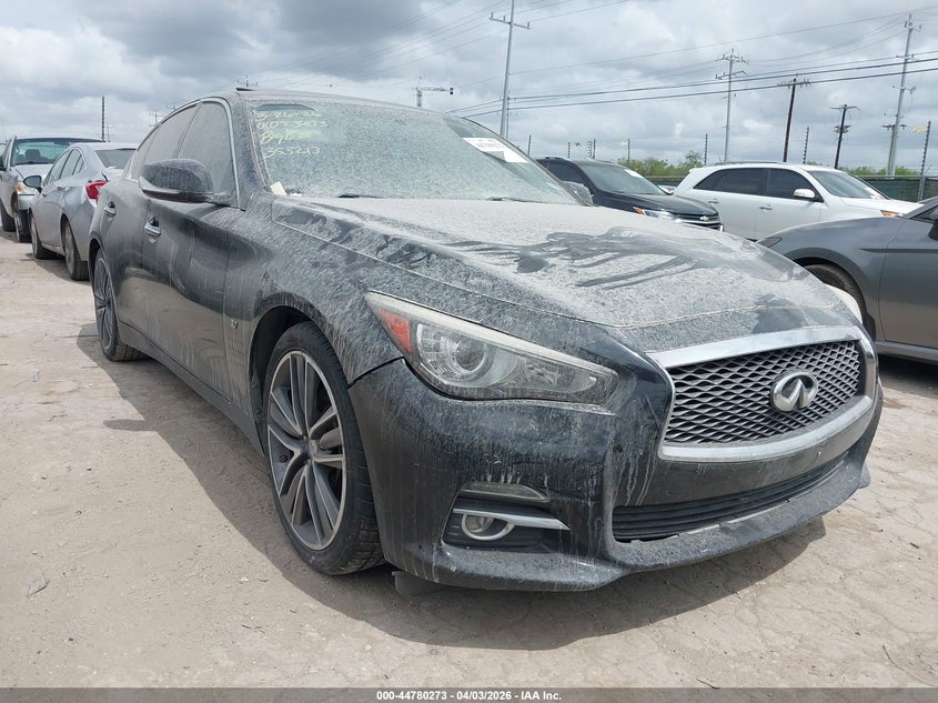 2015 Infiniti Q50 VIN JN1BV7AP0FM353213 IAAI salvage auction — THEFT, Wait Title, sold $2,800 on 2026-07-20 (photo 1)