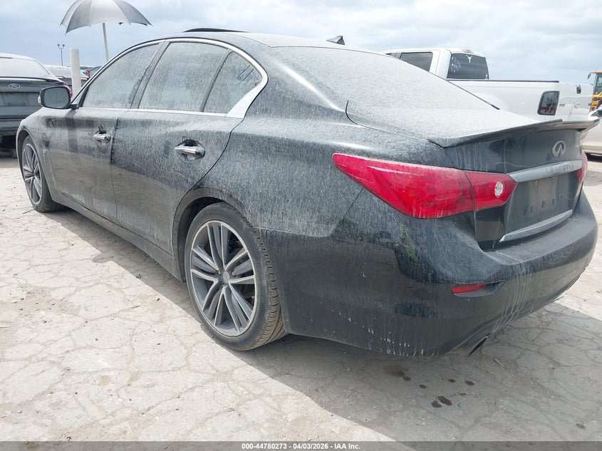 2015 Infiniti Q50 VIN JN1BV7AP0FM353213 IAAI salvage auction — THEFT, Wait Title, sold $2,800 on 2026-07-20 (photo 3)