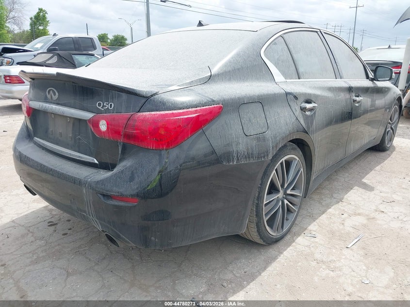 2015 Infiniti Q50 VIN JN1BV7AP0FM353213 IAAI salvage auction — THEFT, Wait Title, sold $2,800 on 2026-07-20 (photo 4)