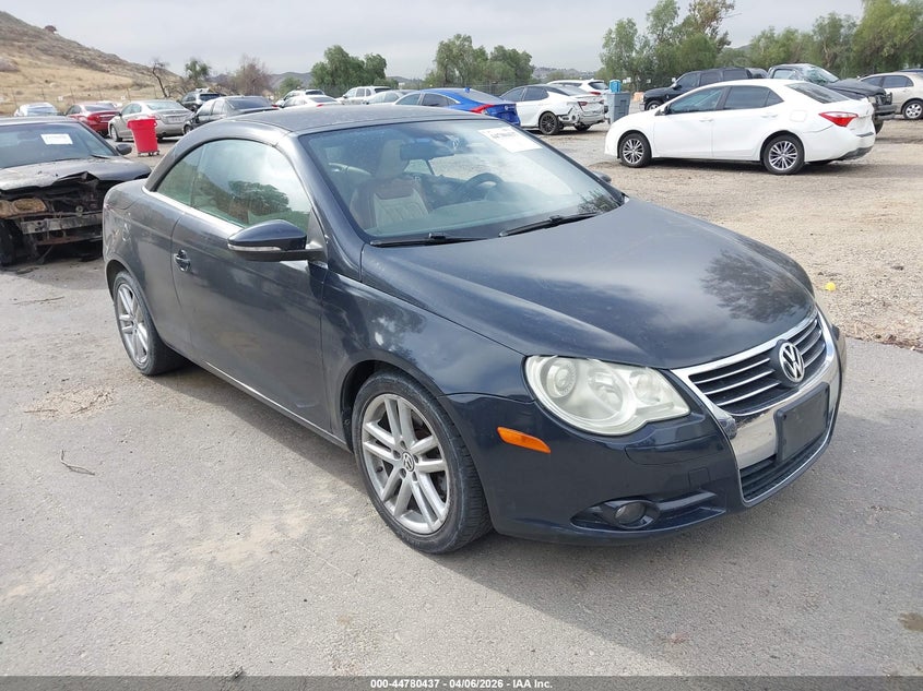 2010 Volkswagen Eos VIN WVWFA7AH8AV025835 IAAI salvage auction — MECHANICAL, Clear (California), sold $275 on 2026-08-11 (photo 1)