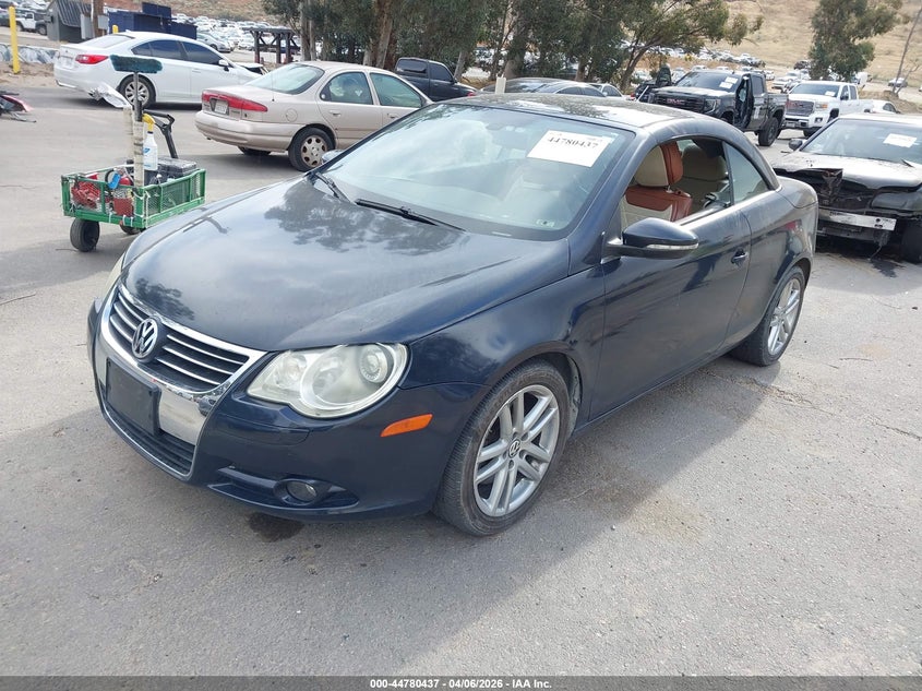 2010 Volkswagen Eos VIN WVWFA7AH8AV025835 IAAI salvage auction — MECHANICAL, Clear (California), sold $275 on 2026-08-11 (photo 2)