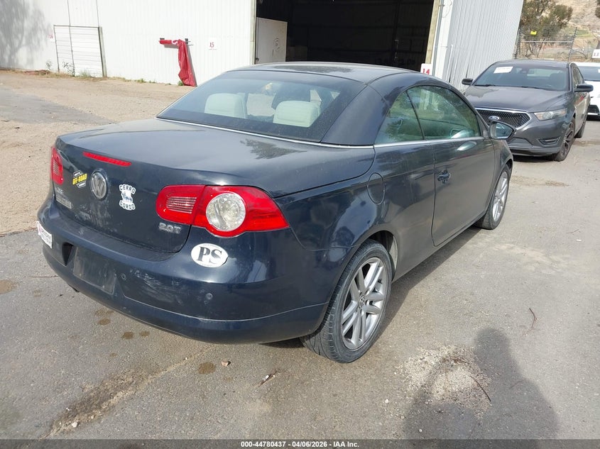 2010 Volkswagen Eos VIN WVWFA7AH8AV025835 IAAI salvage auction — MECHANICAL, Clear (California), sold $275 on 2026-08-11 (photo 4)
