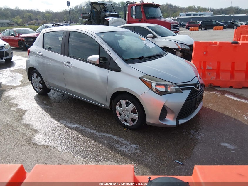 2015 Toyota Yaris VIN VNKKTUD30FA043775 IAAI salvage auction — HAIL, Wait Title, sold $3,150 on 2026-07-09 (photo 1)