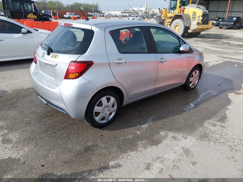 2015 Toyota Yaris VIN VNKKTUD30FA043775 IAAI salvage auction — HAIL, Wait Title, sold $3,150 on 2026-07-09 (photo 4)