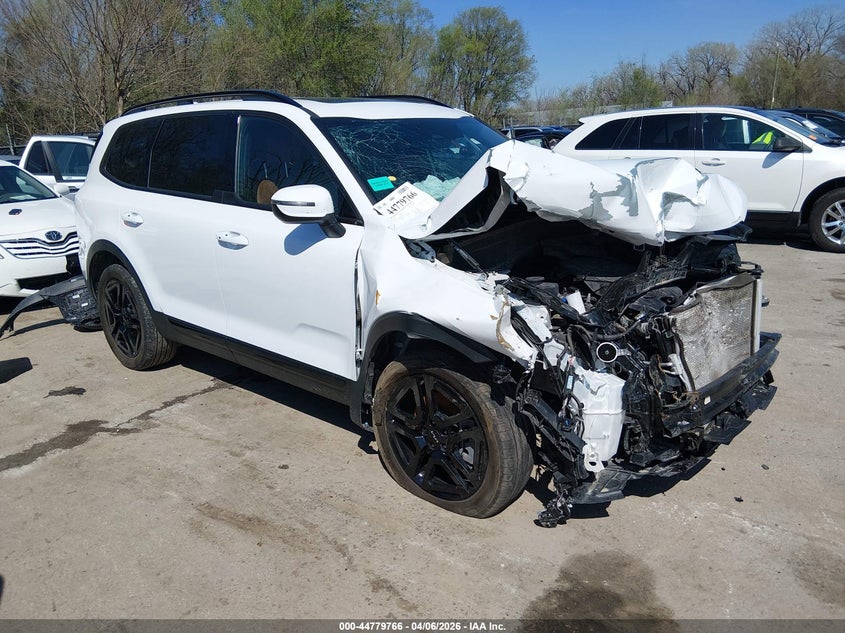 2024 Kia Telluride VIN 5XYP3DGC4RG503356 IAAI salvage auction — FRONT END, Salvage (Kansas), sold $7,400 on 2026-07-15 (photo 1)