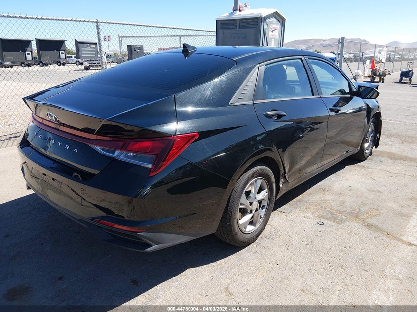 2021 Hyundai Elantra VIN 5NPLL4AG1MH046730 IAAI salvage auction — FRONT END, Wait Title, sold $2,050 on 2026-07-22 (photo 4)
