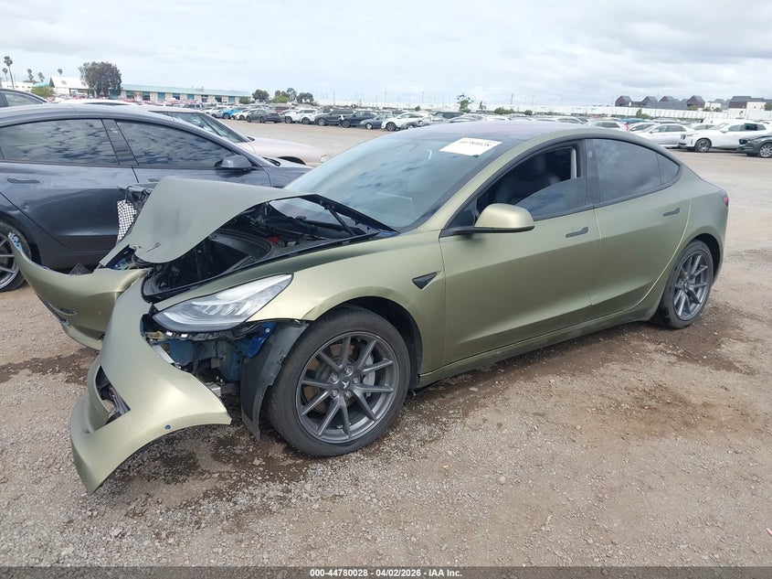 2019 Tesla Model 3 VIN 5YJ3E1EA9KF190374 IAAI salvage auction — FRONT END, Wait Title, sold $4,050 on 2026-07-20 (photo 2)