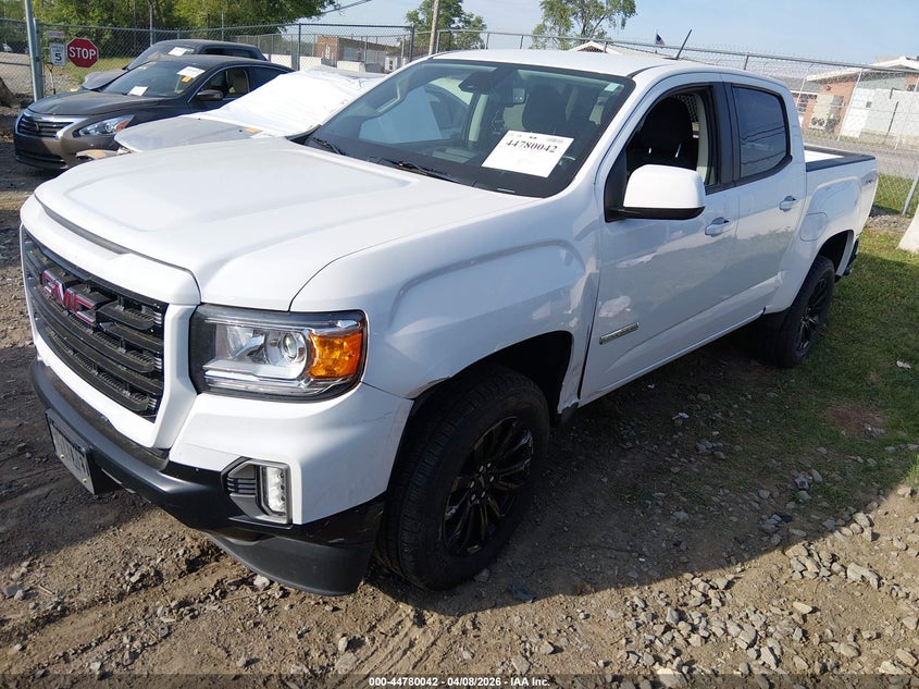 2021 Gmc Canyon VIN 1GTG6CEN3M1112844 IAAI salvage auction — LEFT FRONT, Salvage Title, sold $8,400 on 2026-07-18 (photo 2)