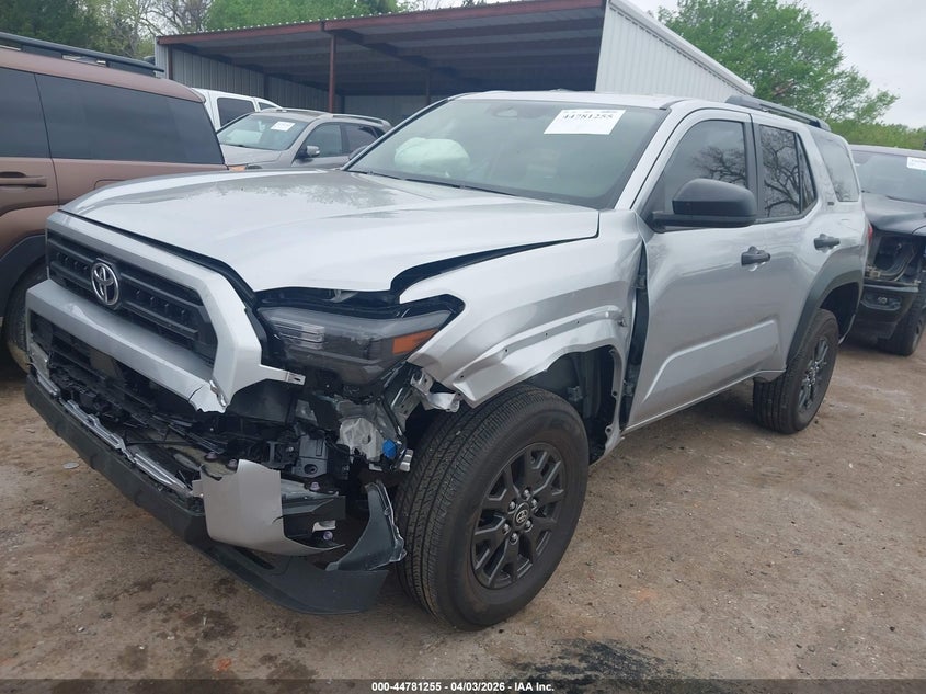 2025 Toyota 4runner VIN JTEVA5BR1S5075139 IAAI salvage auction — FRONT END, Clear (Oklahoma), sold $23,950 on 2026-07-22 (photo 2)