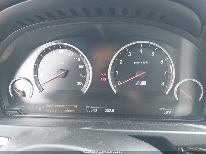 2016 BMW X5 m VIN 5YMKT6C5XG0R79019 IAAI salvage auction — THEFT, Salvage (New Jersey), sold $3,050 on 2026-07-29 (photo 7)
