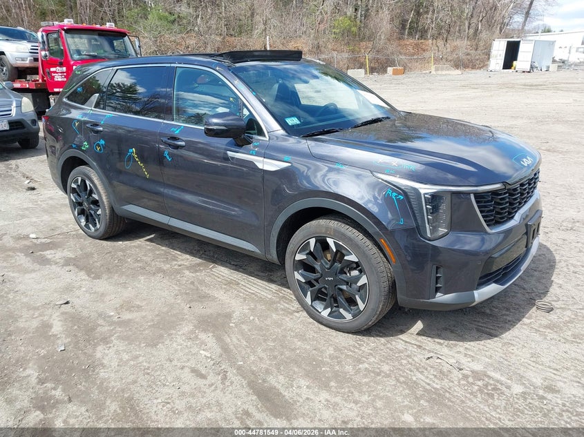 2025 Kia Sorento VIN 5XYRHDJF9SG393195 IAAI salvage auction — ALL OVER, Wait Title, sold $12,250 on 2026-07-21 (photo 1)