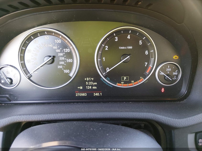 2013 BMW X3 VIN 5UXWX9C57D0A19167 IAAI salvage auction — Hail, Clear - Public Restricted (Oklahoma), sold $1,225 on 2026-04-19 (photo 7)