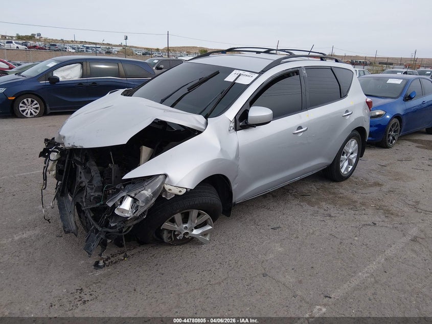2013 Nissan Murano VIN JN8AZ1MW4DW308293 IAAI salvage auction — FRONT END, Salvage Title, sold $400 on 2026-07-20 (photo 2)