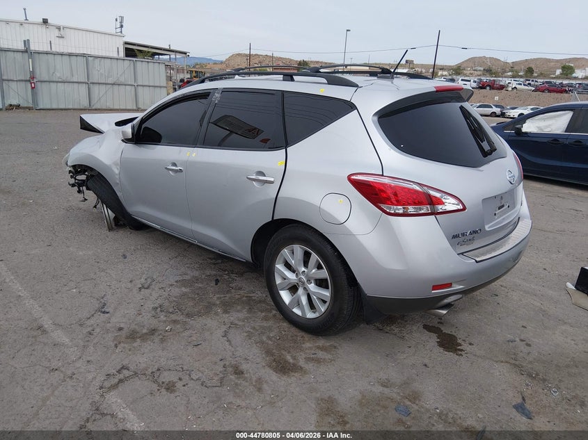 2013 Nissan Murano VIN JN8AZ1MW4DW308293 IAAI salvage auction — FRONT END, Salvage Title, sold $400 on 2026-07-20 (photo 3)