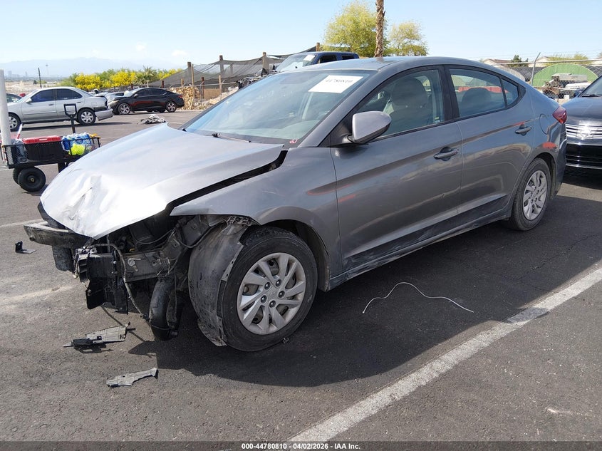 2017 Hyundai Elantra VIN KMHD74LF4HU417450 IAAI salvage auction — FRONT END, Salvage (Nevada), sold $625 on 2026-07-17 (photo 2)