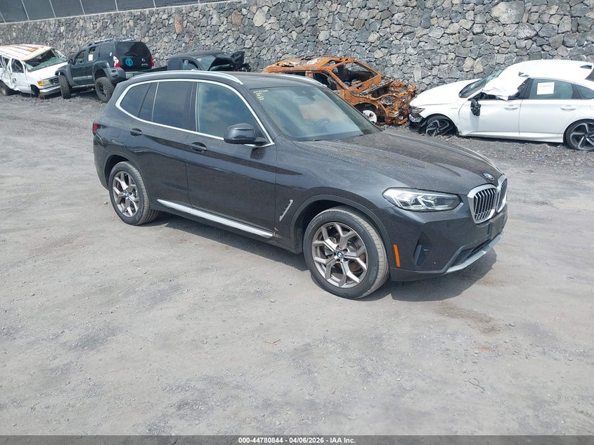 2022 BMW X3 VIN 5UX53DP03N9K86065 IAAI salvage auction — WATER/FLOOD, Salvage Title, sold $750 on 2026-07-28 (photo 1)