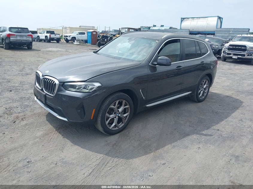 2022 BMW X3 VIN 5UX53DP03N9K86065 IAAI salvage auction — WATER/FLOOD, Salvage Title, sold $750 on 2026-07-28 (photo 2)