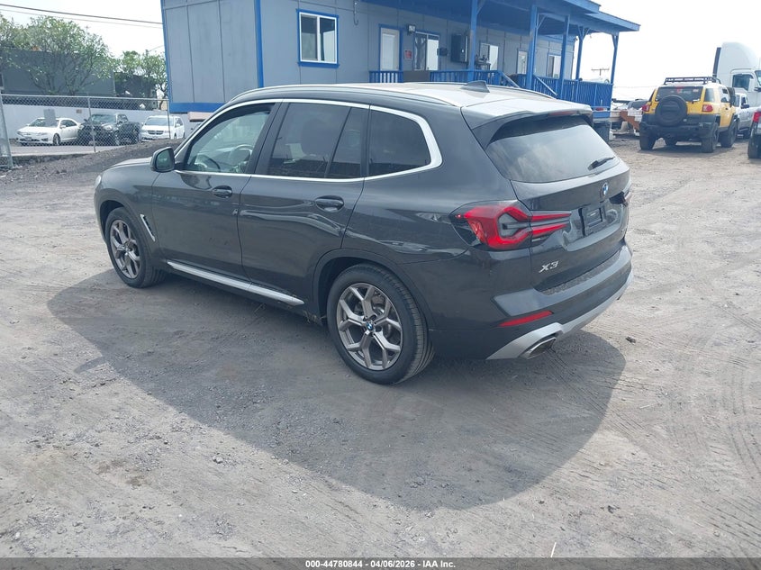 2022 BMW X3 VIN 5UX53DP03N9K86065 IAAI salvage auction — WATER/FLOOD, Salvage Title, sold $750 on 2026-07-28 (photo 3)