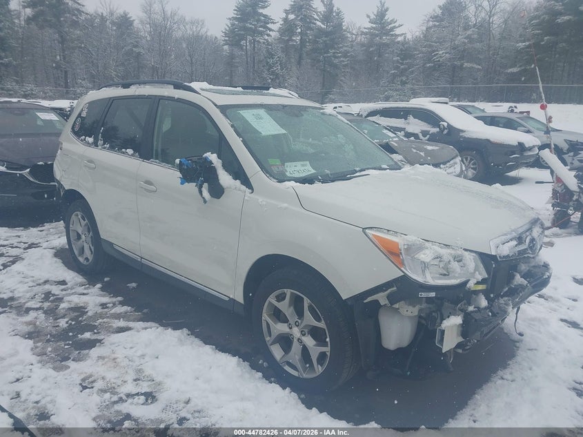 2016 Subaru Forester VIN JF2SJAXC0GH447467 IAAI salvage auction — FRONT & REAR, Salvage (Massachusetts), sold $1,600 on 2026-07-10 (photo 1)