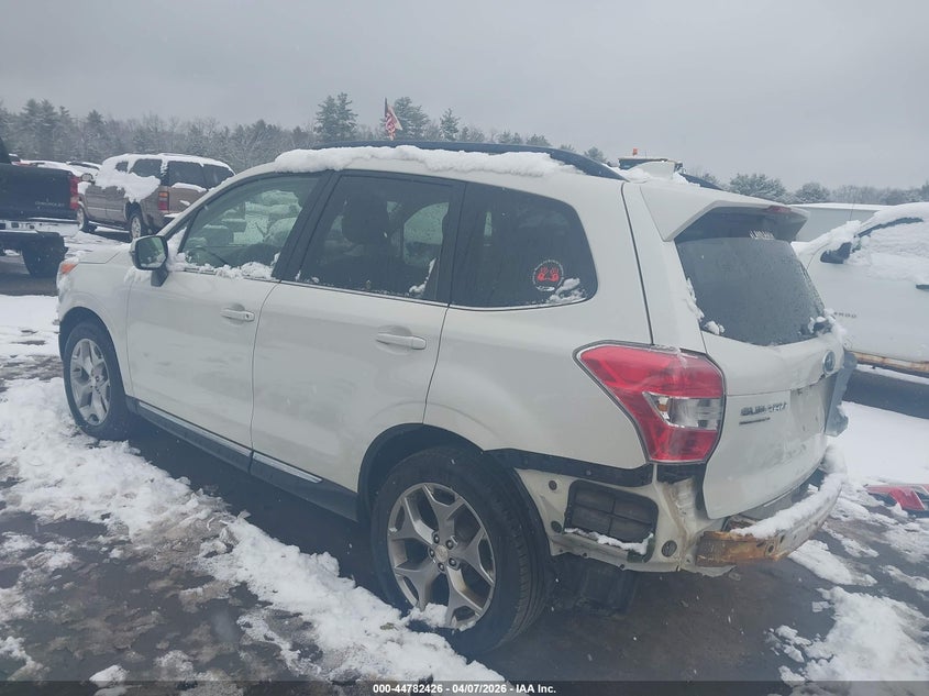 2016 Subaru Forester VIN JF2SJAXC0GH447467 IAAI salvage auction — FRONT & REAR, Salvage (Massachusetts), sold $1,600 on 2026-07-10 (photo 3)