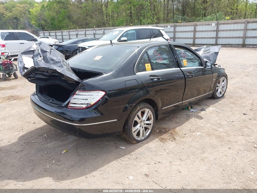 2012 Mercedes-benz VIN WDDGF4HB3CR237971 IAAI salvage auction — ALL OVER, Non-Repairable (Tennessee), sold $300 on 2026-07-22 (photo 4)