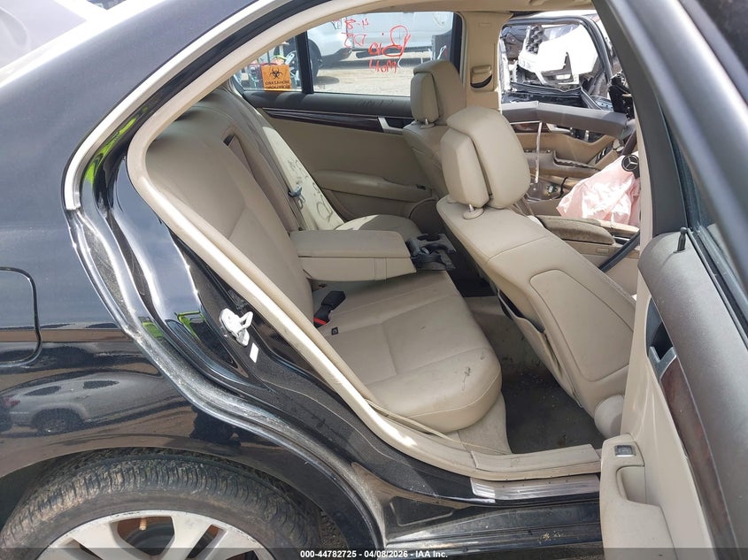 2012 Mercedes-benz VIN WDDGF4HB3CR237971 IAAI salvage auction — ALL OVER, Non-Repairable (Tennessee), sold $300 on 2026-07-22 (photo 8)