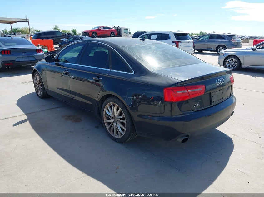 2013 Audi A6 VIN WAUDFAFC8DN008621 IAAI salvage auction — FRONT END, Original (Texas), sold $900 on 2026-07-22 (photo 3)