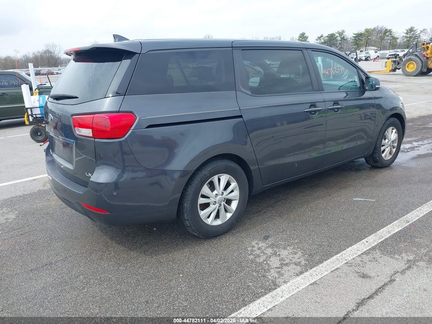 2017 Kia SEDONA VIN KNDMB5C17H6227403 IAAI salvage auction — LEFT REAR, Salvage (Indiana), sold $1,400 on 2026-07-24 (photo 4)