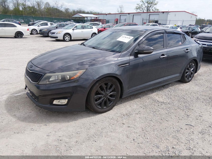2015 Kia Optima VIN 5XXGM4A74FG466625 IAAI salvage auction — REAR END, Salvage (Kentucky), sold $800 on 2026-07-20 (photo 2)