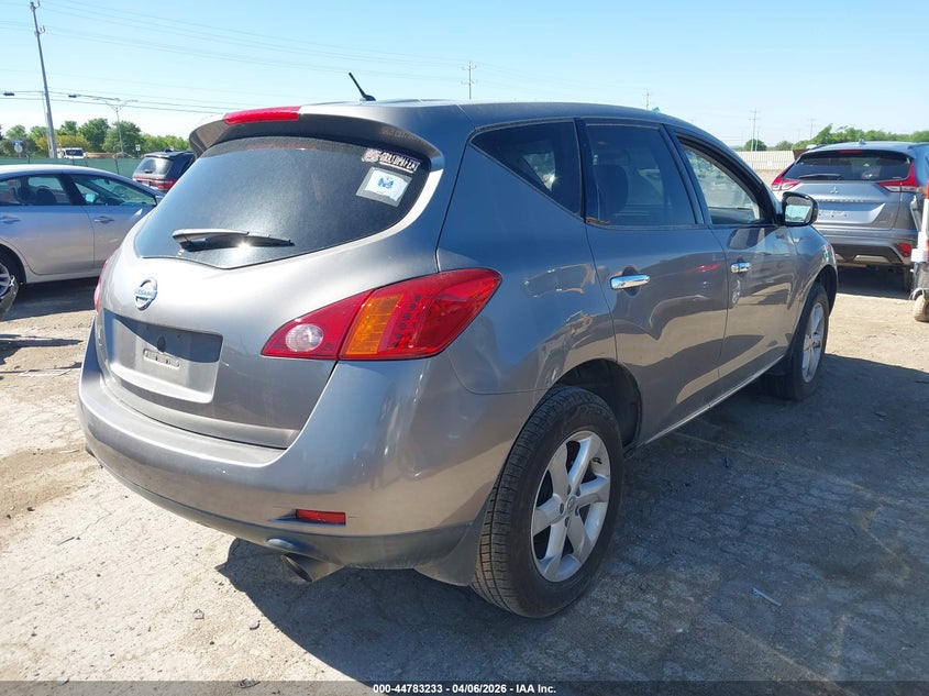 2010 Nissan Murano VIN JN8AZ1MUXAW019106 IAAI salvage auction — SIDE, Salvage (Texas), sold $925 on 2026-07-20 (photo 4)