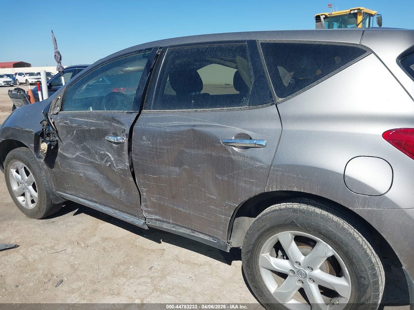 2010 Nissan Murano VIN JN8AZ1MUXAW019106 IAAI salvage auction — SIDE, Salvage (Texas), sold $925 on 2026-07-20 (photo 6)
