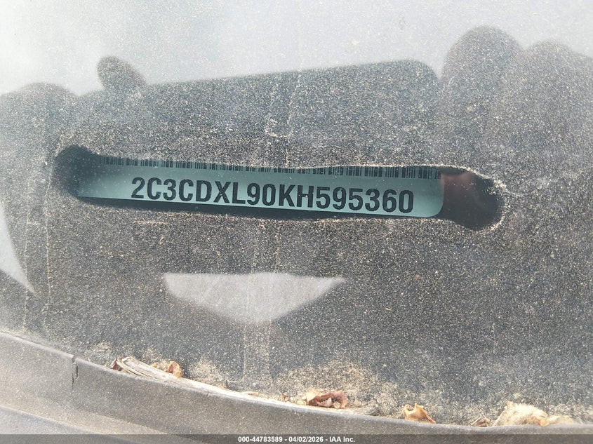 2019 Dodge Charger VIN 2C3CDXL90KH595360 IAAI salvage auction — Electrical, Clear (Oklahoma), sold $11,550 on 2026-05-11 (photo 9)
