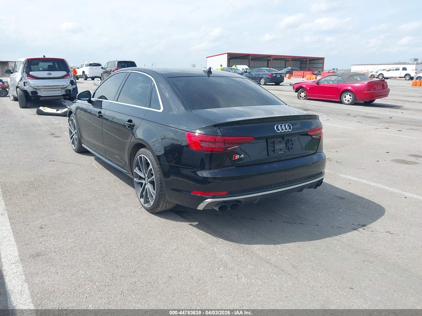 2018 Audi S4 VIN WAUB4AF48JA002701 IAAI salvage auction — FRONT END, Salvage (Illinois), sold $7,650 on 2026-07-07 (photo 3)