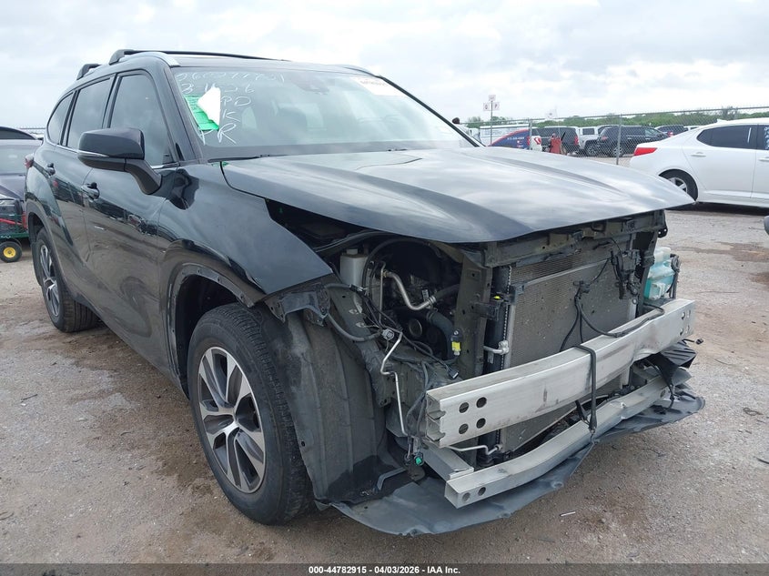 2021 Toyota Highlander VIN 5TDGZRAHXMS536941 IAAI salvage auction — FRONT END, Original (Texas), sold $17,000 on 2026-07-07 (photo 6)