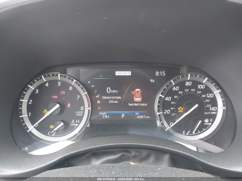 2021 Toyota Highlander VIN 5TDGZRAHXMS536941 IAAI salvage auction — FRONT END, Original (Texas), sold $17,000 on 2026-07-07 (photo 7)