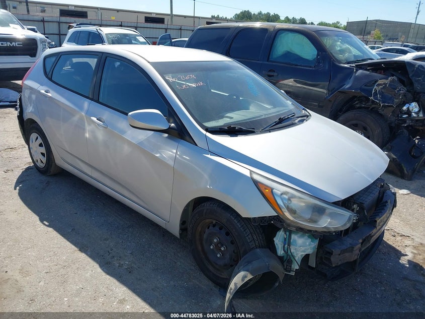 2016 Hyundai Accent VIN KMHCT5AE1GU242869 IAAI salvage auction — FRONT & REAR, Salvage (Texas), sold $1,275 on 2026-07-15 (photo 1)