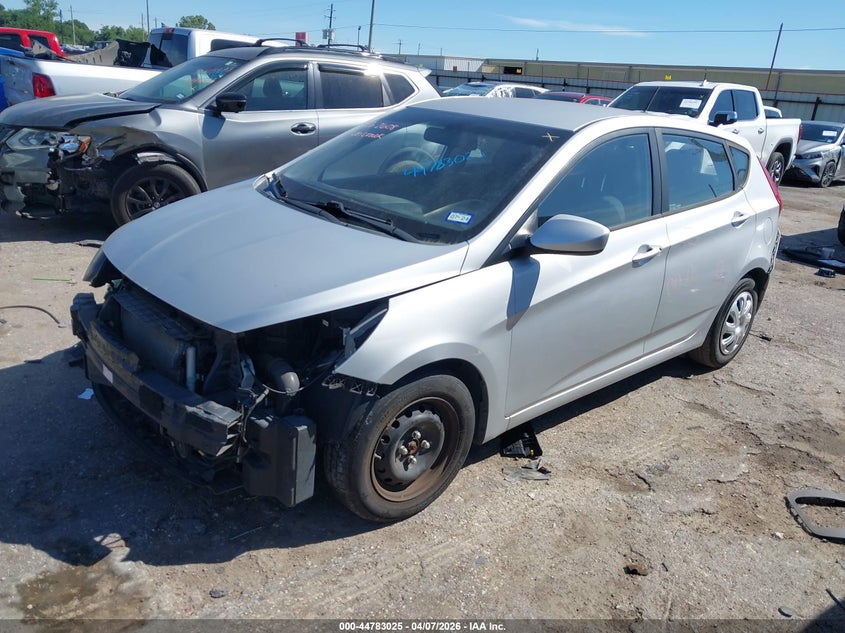 2016 Hyundai Accent VIN KMHCT5AE1GU242869 IAAI salvage auction — FRONT & REAR, Salvage (Texas), sold $1,275 on 2026-07-15 (photo 2)