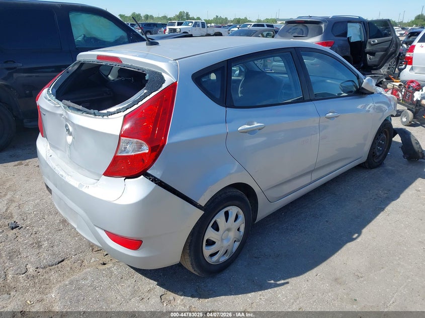 2016 Hyundai Accent VIN KMHCT5AE1GU242869 IAAI salvage auction — FRONT & REAR, Salvage (Texas), sold $1,275 on 2026-07-15 (photo 4)