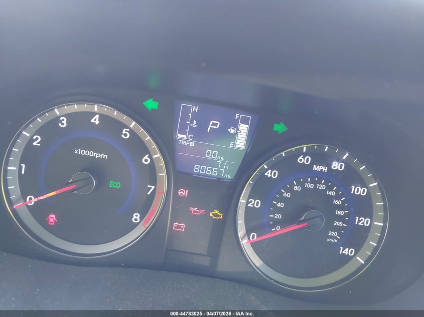 2016 Hyundai Accent VIN KMHCT5AE1GU242869 IAAI salvage auction — FRONT & REAR, Salvage (Texas), sold $1,275 on 2026-07-15 (photo 7)
