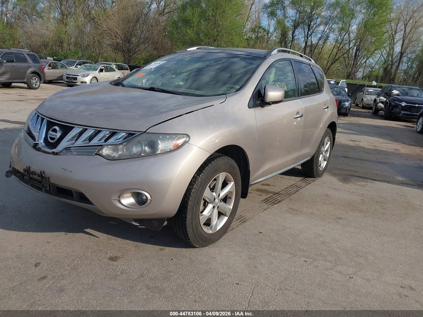 2010 Nissan Murano VIN JN8AZ1MW9AW132546 IAAI salvage auction — FRONT END, Salvage (Missouri), sold $550 on 2026-07-08 (photo 2)