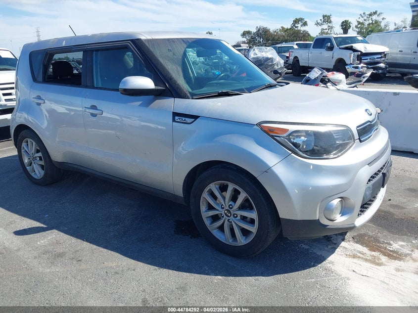 2019 Kia Soul VIN KNDJP3A52K7655735 IAAI salvage auction — LEFT SIDE, Wait Title, sold $25 on 2026-07-09 (photo 1)