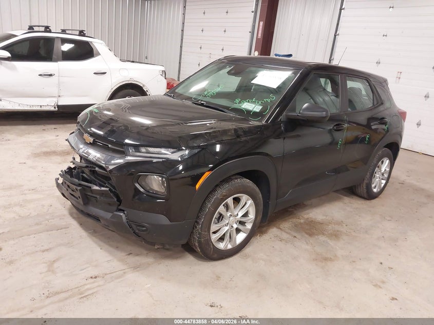 2021 Chevrolet Trailblazer VIN KL79MMS26MB153460 IAAI salvage auction — FRONT END, Mv-907A (New York), sold $2,650 on 2026-07-07 (photo 2)