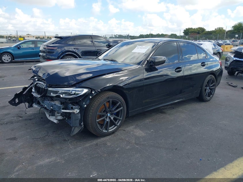 2019 BMW 3 series VIN WBA5R1C53KFH23270 IAAI salvage auction — FRONT END, Wait Title, sold $6,600 on 2026-08-16 (photo 2)
