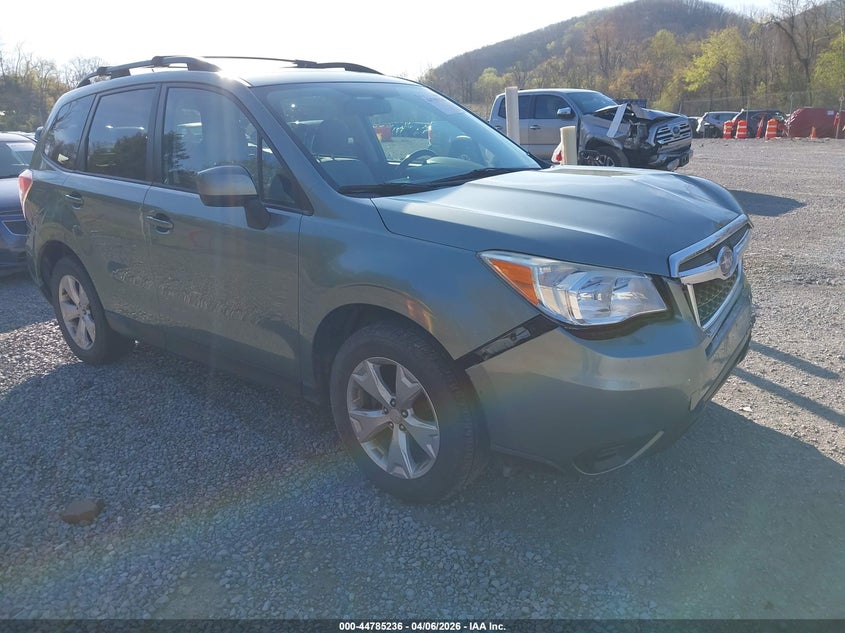 2015 Subaru Forester VIN JF2SJADC2FH574921 IAAI salvage auction — FRONT END, Clear (Virginia), sold $25 on 2026-07-28 (photo 1)