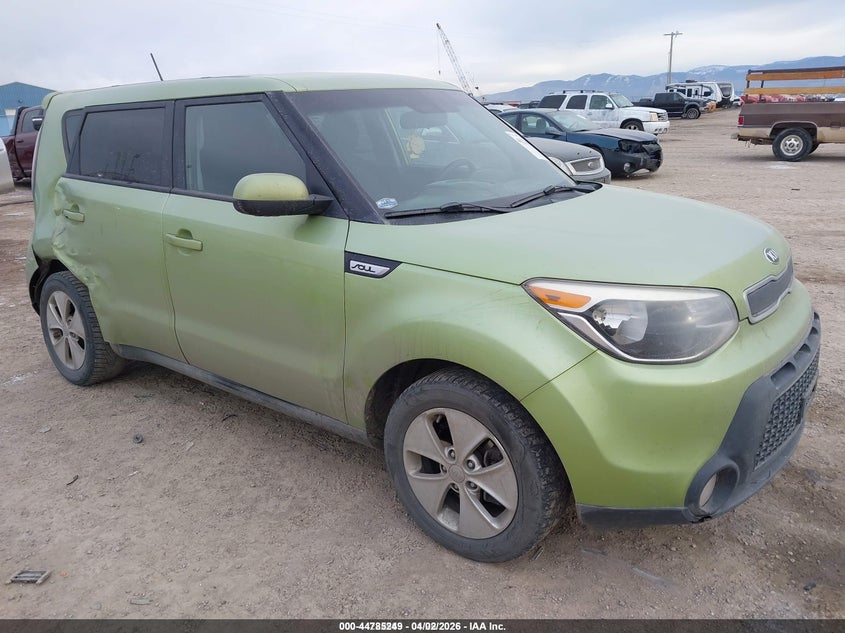 2015 Kia Soul VIN KNDJN2A25F7810466 IAAI salvage auction — LEFT & RIGHT, Wait Title, sold $150 on 2026-07-15 (photo 1)
