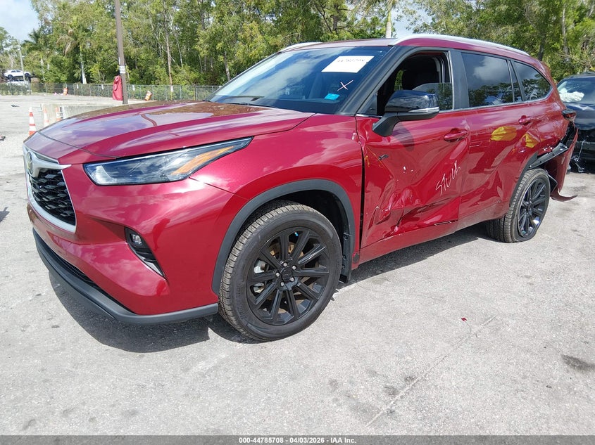 2024 Toyota Highlander VIN 5TDKDRAHXRS547793 IAAI salvage auction — REAR END, Wait Title, sold $12,600 on 2026-07-13 (photo 2)
