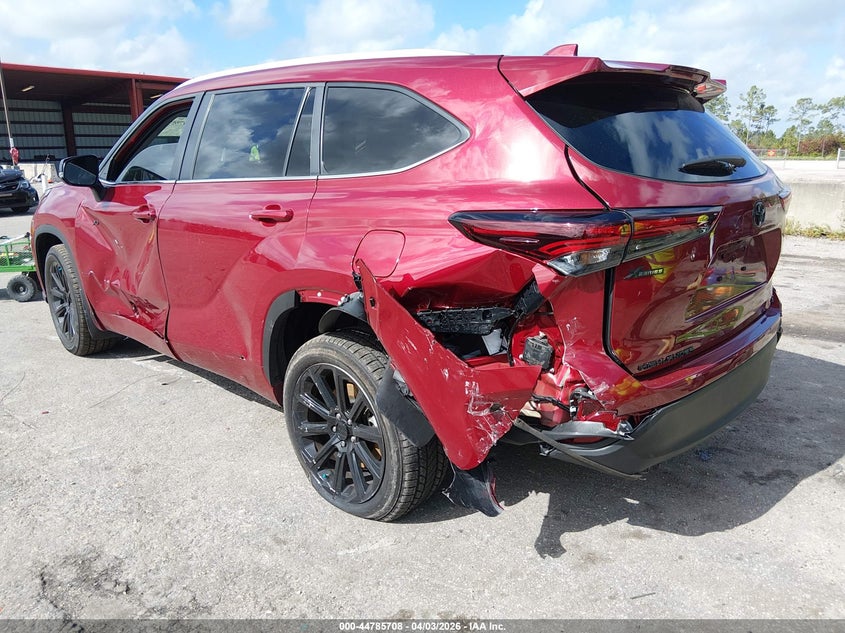 2024 Toyota Highlander VIN 5TDKDRAHXRS547793 IAAI salvage auction — REAR END, Wait Title, sold $12,600 on 2026-07-13 (photo 3)
