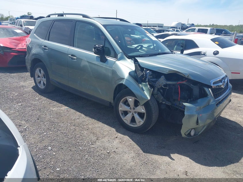 2014 Subaru Forester VIN JF2SJAMC2EH404654 IAAI salvage auction — RIGHT FRONT, Clear (Oklahoma), sold $2,225 on 2026-07-21 (photo 1)