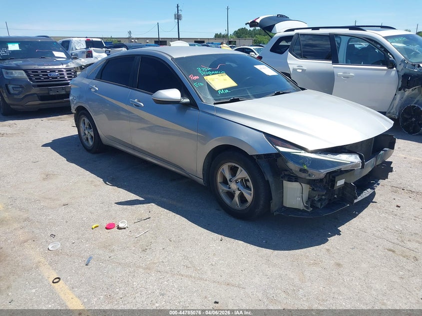 2021 Hyundai Elantra VIN 5NPLL4AG7MH052354 IAAI salvage auction — FRONT & REAR, Salvage Title, sold $3,300 on 2026-07-15 (photo 1)