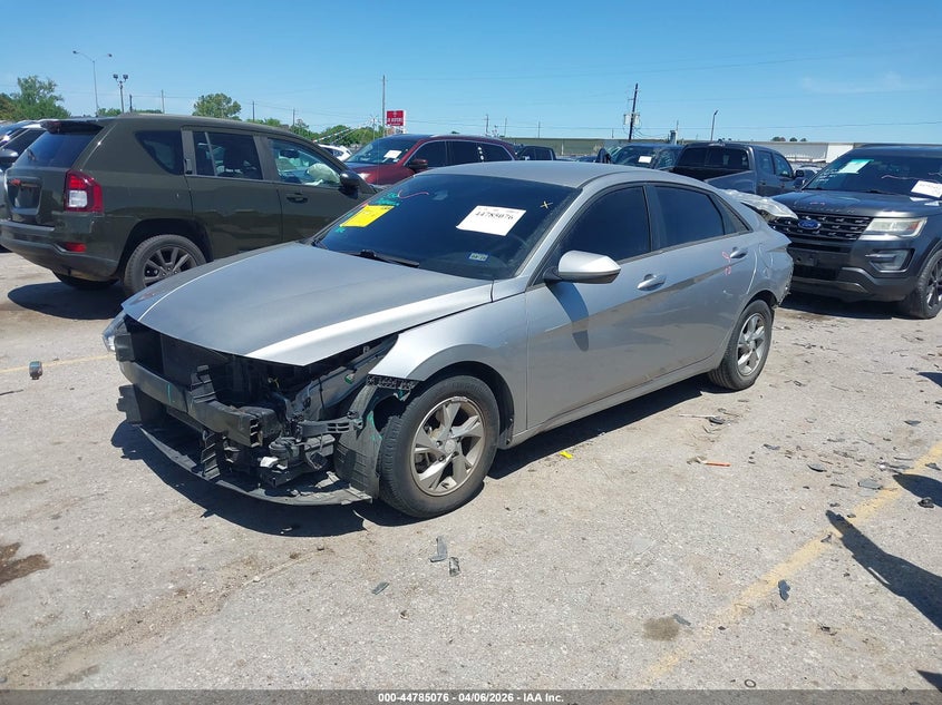 2021 Hyundai Elantra VIN 5NPLL4AG7MH052354 IAAI salvage auction — FRONT & REAR, Salvage Title, sold $3,300 on 2026-07-15 (photo 2)